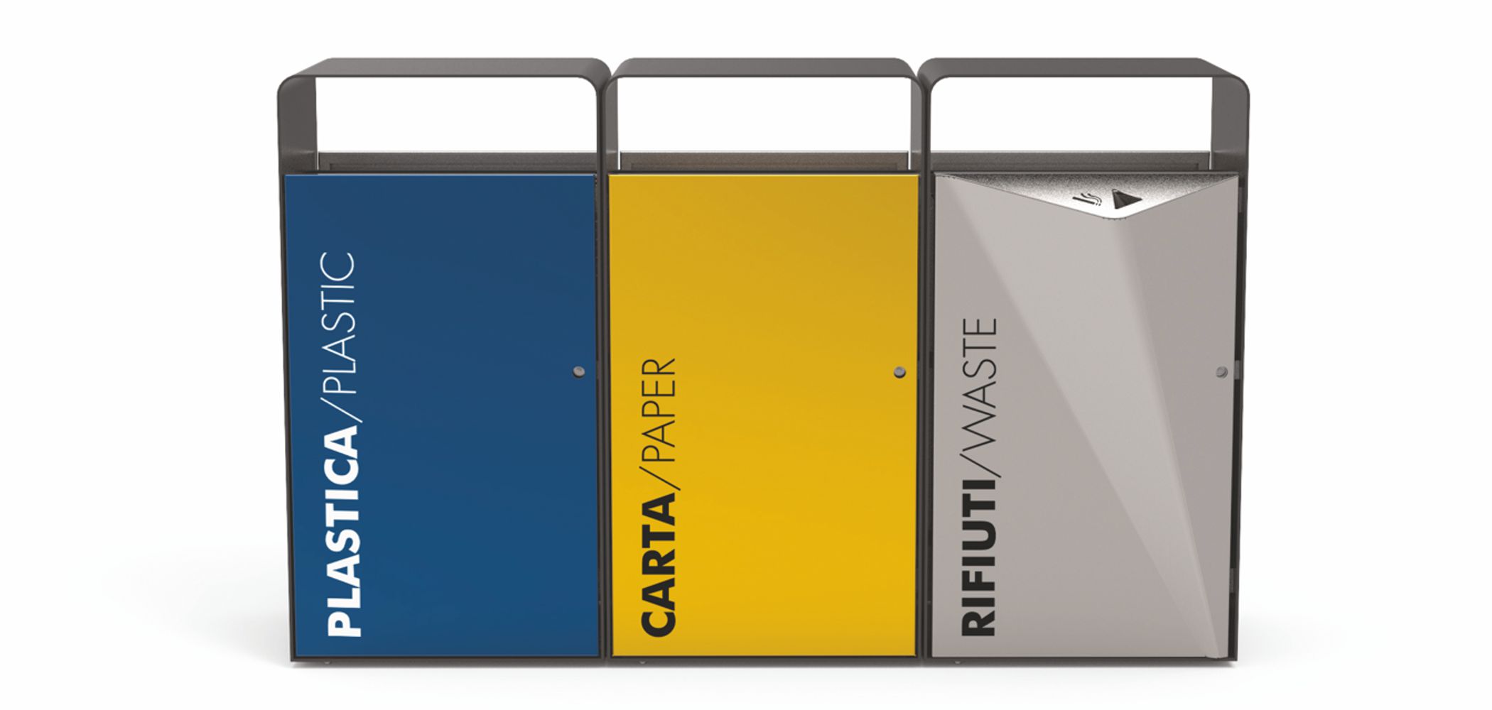 Papelera PACK CESTINO RACCOLTA DIFFERENZIATA para parques y espacios públicos