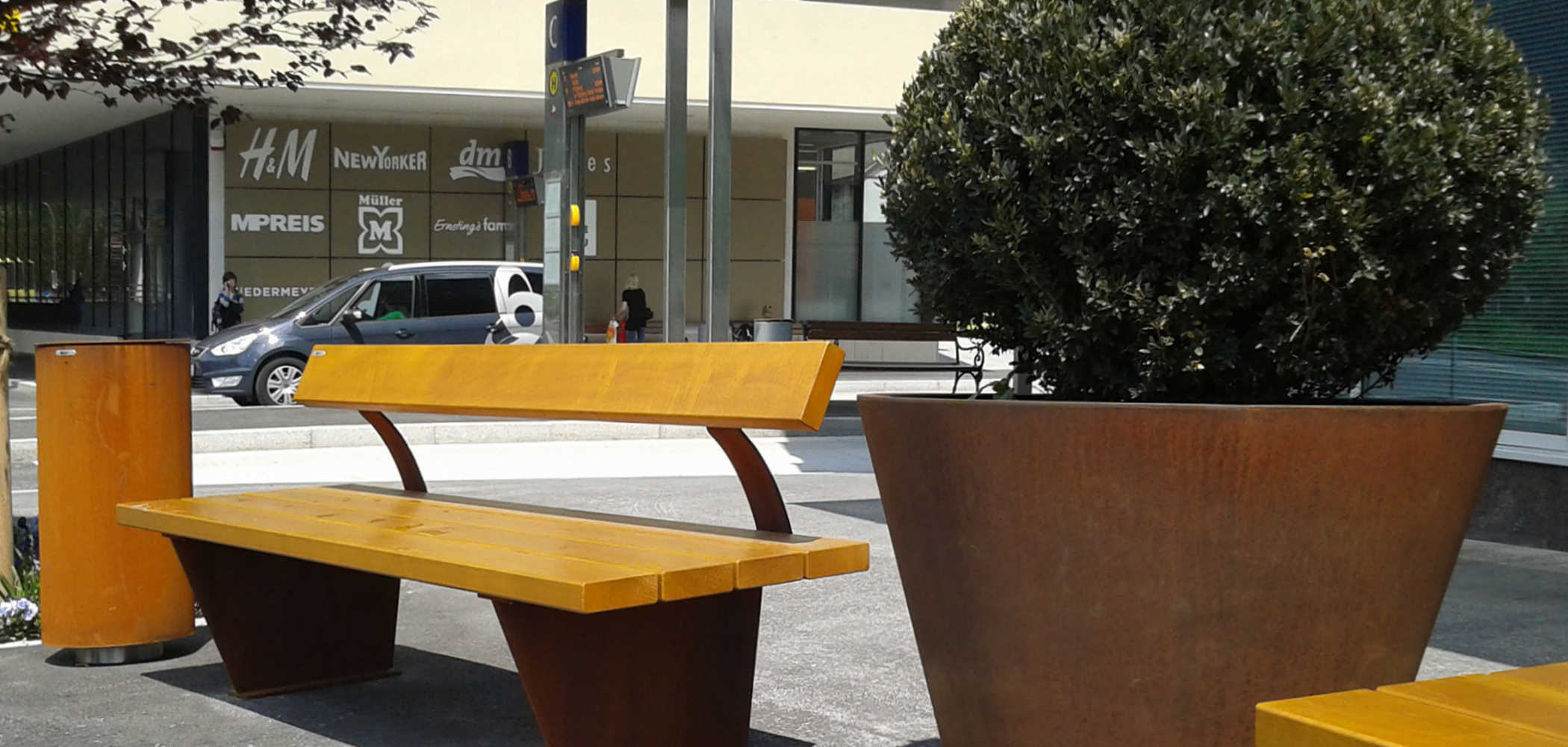 Jardinera PITOCCA para parques y espacios públicos