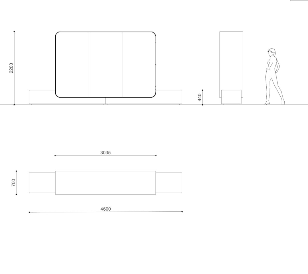 Plano medidas Urban Mirror Disset Odiseo