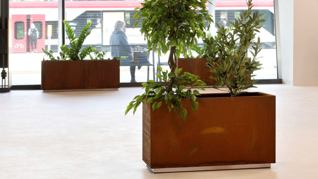 Jardinera con en zona interior, Bambú, Disset Urban